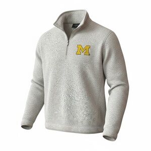 Antigua University of Michigan 1/4 Zip Men's Large NWT‎